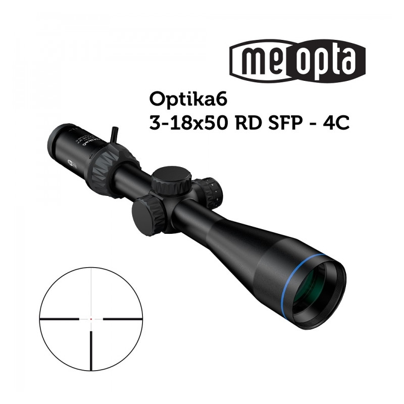 Meopta MeoPro Optika6 3-18x50 SFP Scope - RD 4C