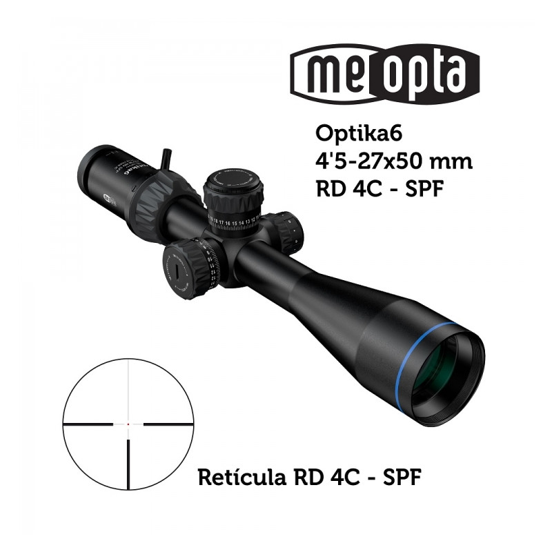 Meopta MeoPro Optika6 45-27x50 SFP scope - RD 4C