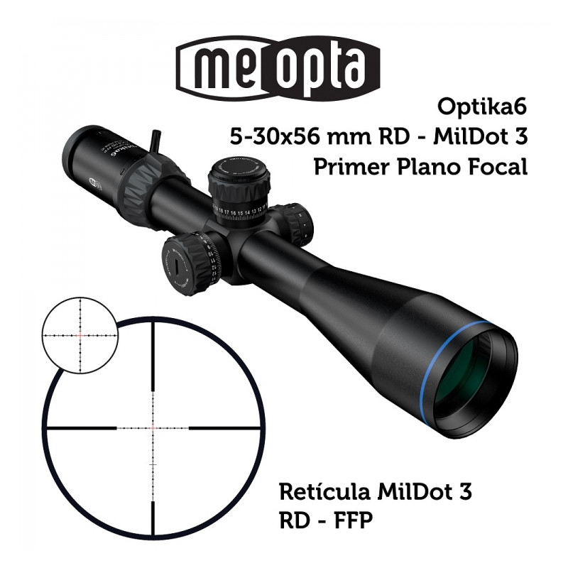 Meopta MeoPro Optika6 5-30x56 FFP scope - RD MilDot 3