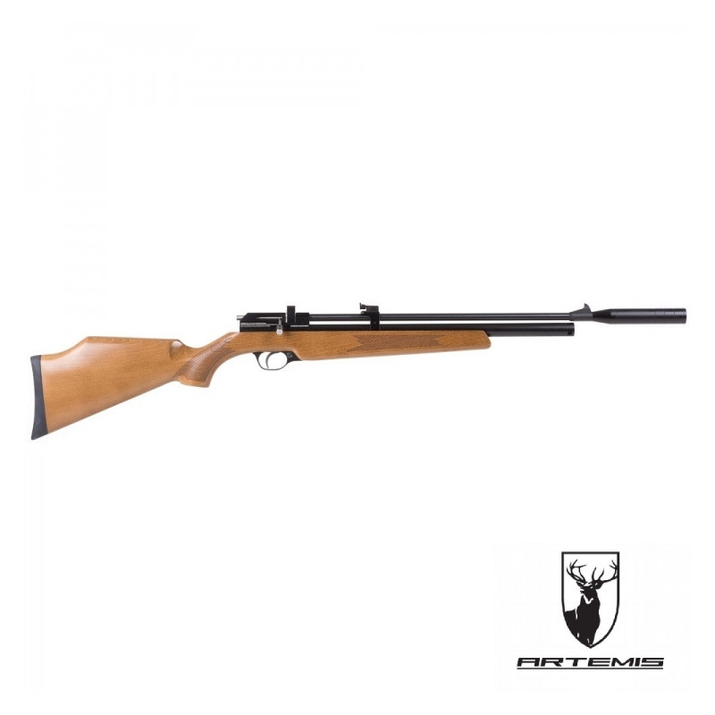 Carabina PCP ArtemisZasdar PR900W - Culata Madera con supresor de sonido cal. 5,5 mm Balines