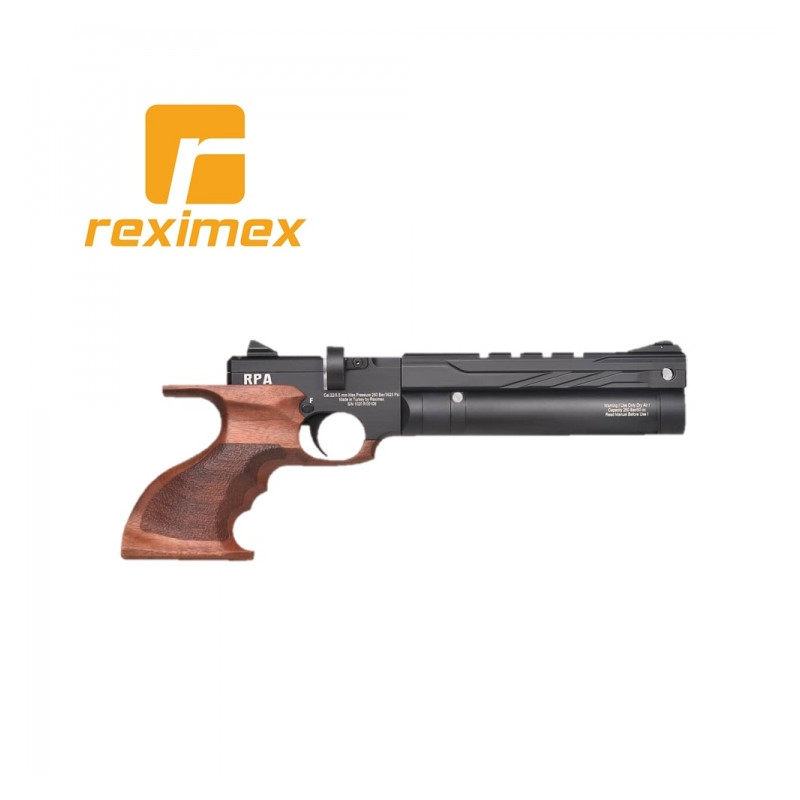 Pistola PCP Reximex RPA calibre 4,5 mm. Madera y c
