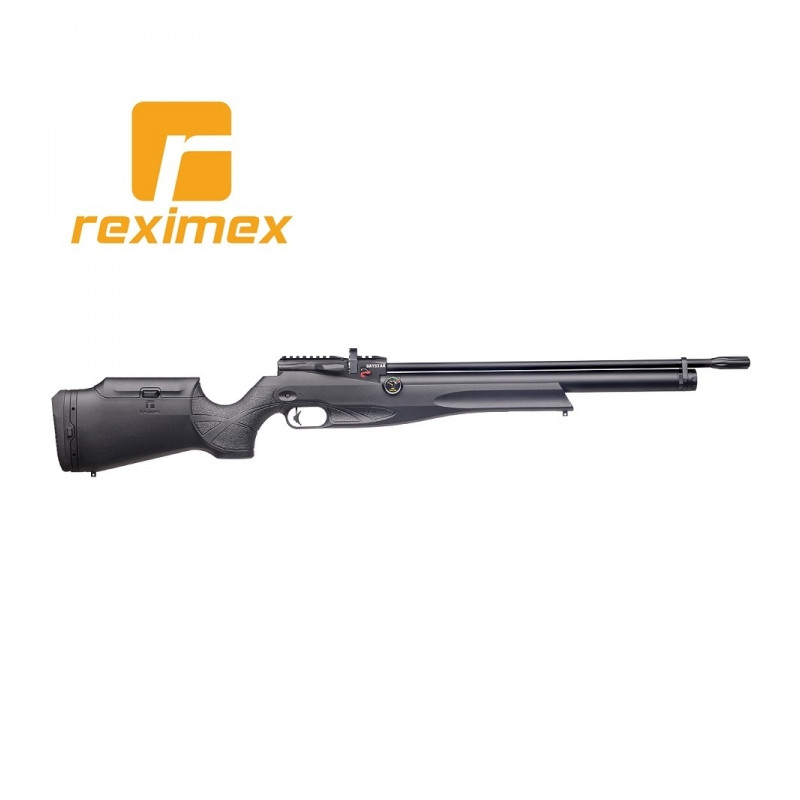 Carabine PCP REXIMEX Daystar calibre 5,5 mm. Noir synthétique. 24 joules.
