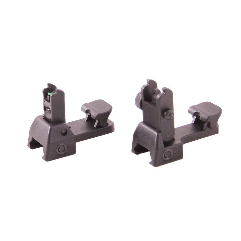 KJ WORKS FOLDING FRONT AND REAR SIGHTS