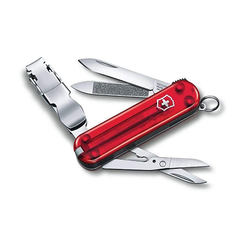VICTORINOX PINCE À ONGLES 580, TRANS.BLISTER ROUGE
