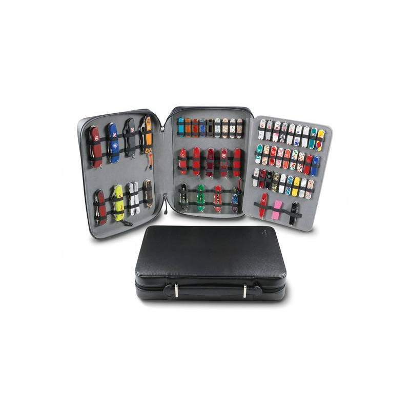 EMPTY LEATHER BRIEFCASE