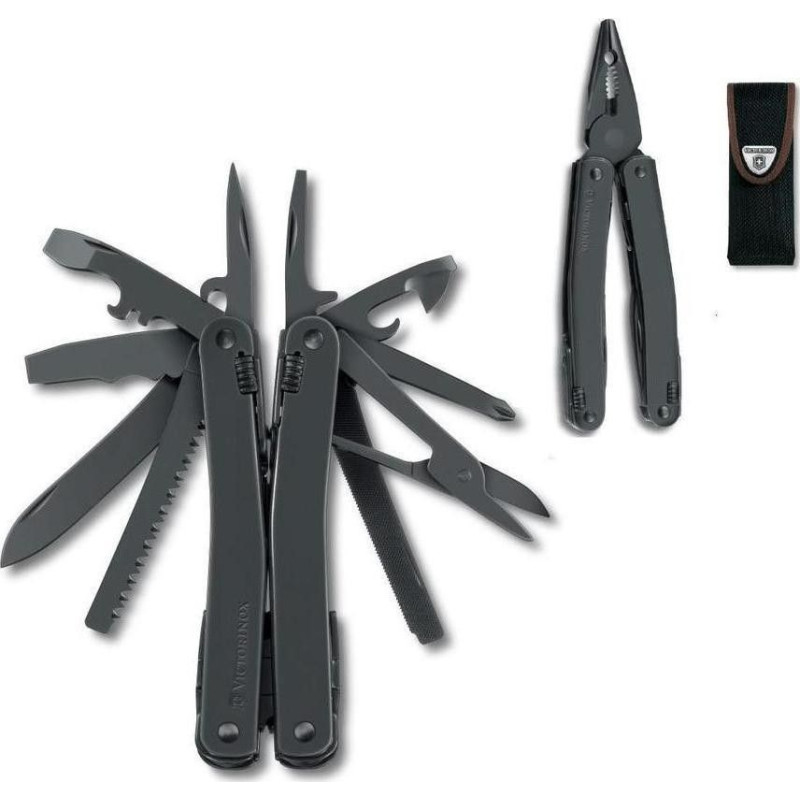 SwissTool Spirit Multipurpose Pliers Black Cordura Sheath