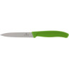 Cuchillo legumbres filo dentado 10 cm. Verde