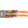 Cuchillo Verduras 2 Unidades Dentado+Liso Naranja