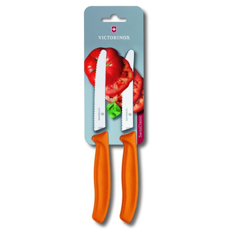 Coltelli da cucina Victorinox Swiss Classic Orange Sierra 2 pz