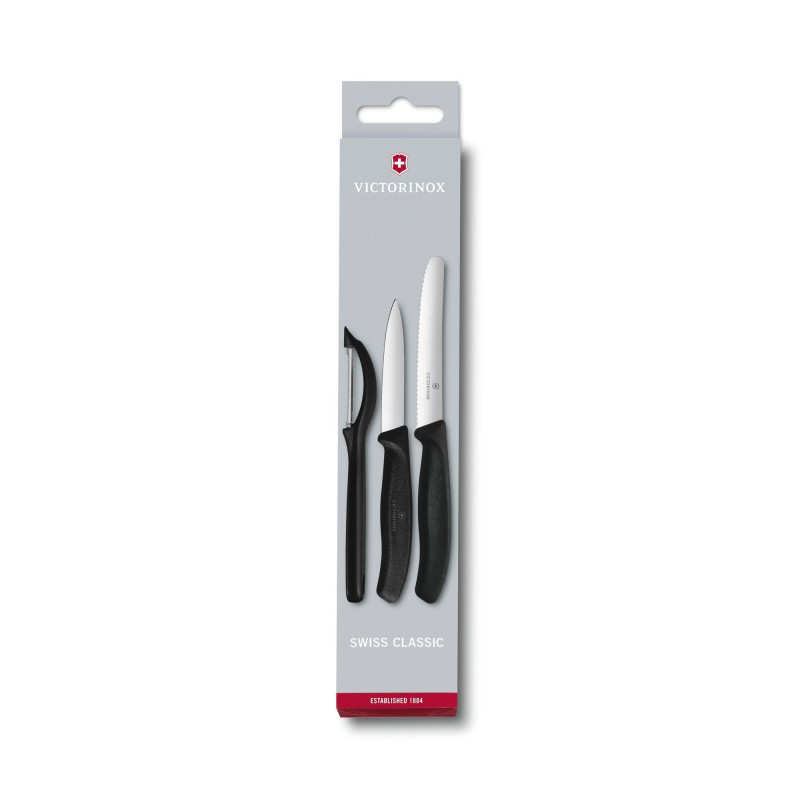Set di coltelli da cucina Swiss Classic con pelapatate, 3 pezzi