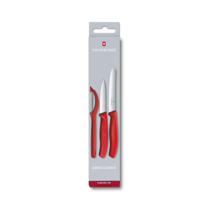 Set di coltelli da cucina Swiss Classic con pelapatate, 3 pezzi