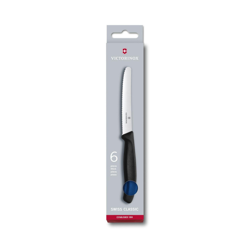 Set di coltelli da tavola e coltelli da pomodoro Swiss Classic, 6 pezzi blu