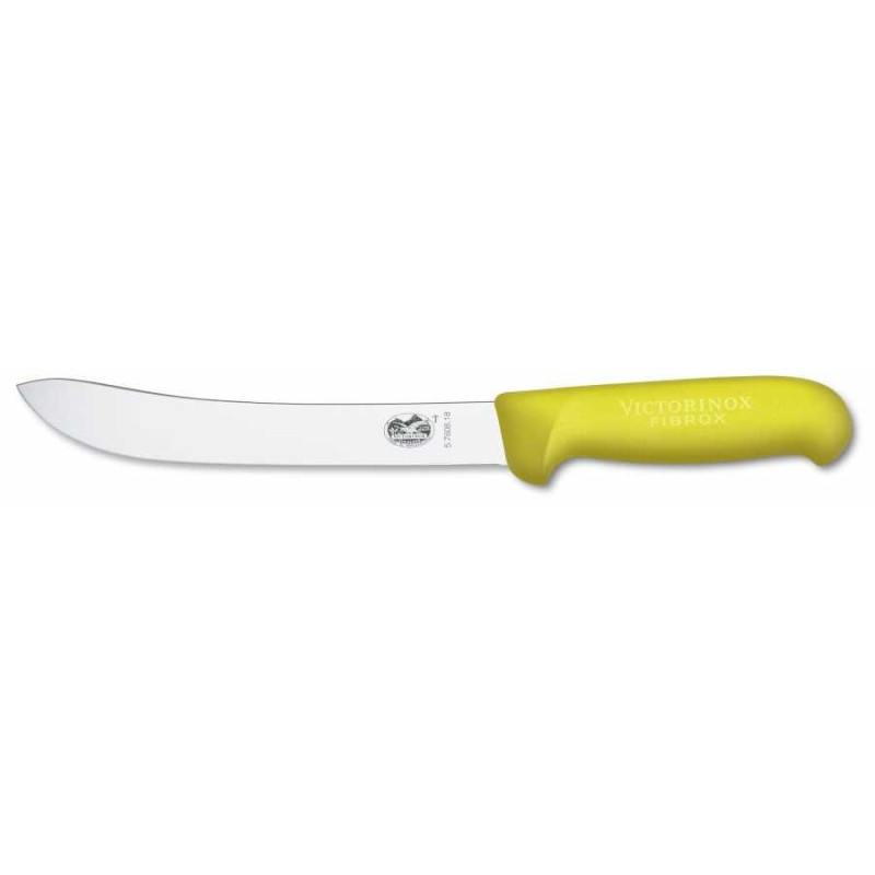BUTCHER KNIFE VICTORINOX 5760818 18 CM YELLOW