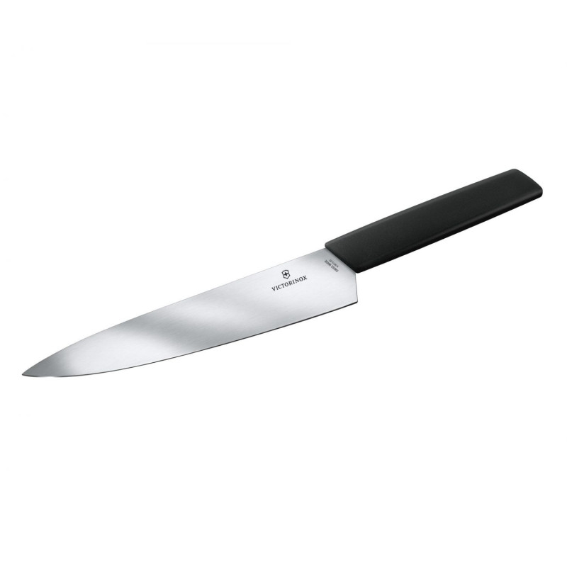 Carving knife with synthetic handle