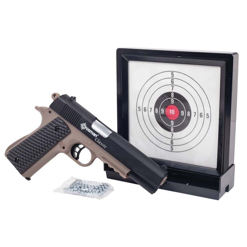 Pistola Bb Mola Crosman 1911 Kit 4,5Mm
