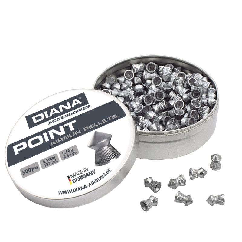 Pellet DIANA punta 4,5Mm barattolo 500