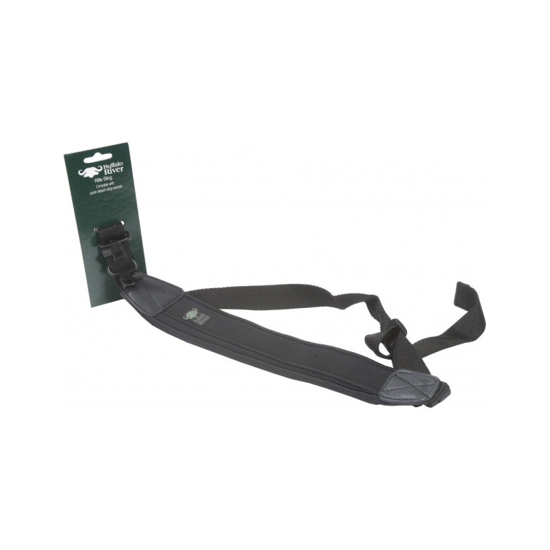 Buffalo River Gewehrriemen mit Qd Pivot Schwarz