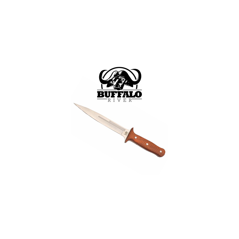 Buffalo River Jabali couteau manche en bois avec lame de 19 cm