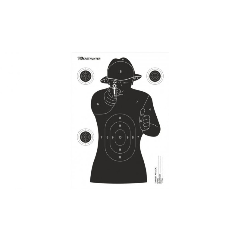 Targets and Shooting Ranges Beast Hunter Attack Silhouette Target 10pcs