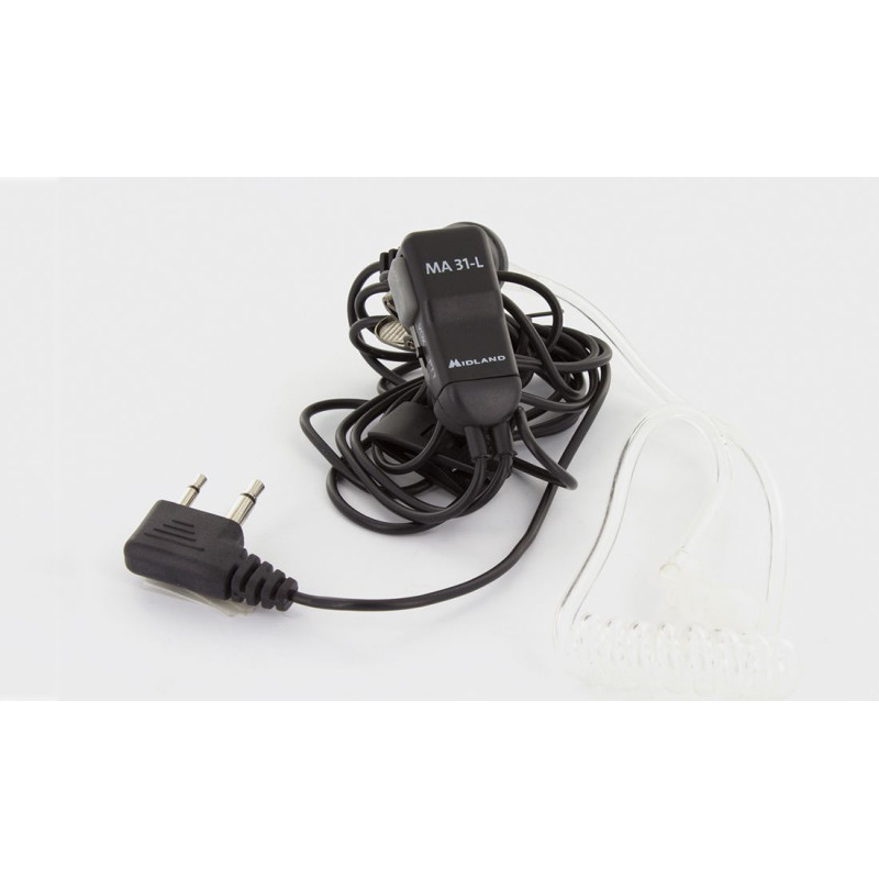 MIDLAND MICRO-SAFETY HEADSET CON TUBO ACUSTICO (DOPPIO JACK 90º) VOXPTT