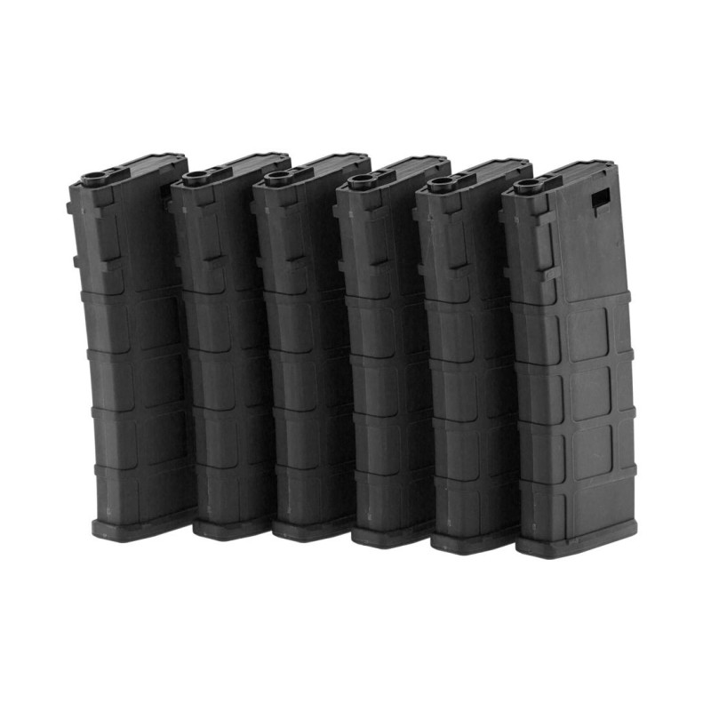 PACK 6 CARICABATTERIE M4 30RDS BO DYNAMICS NERO