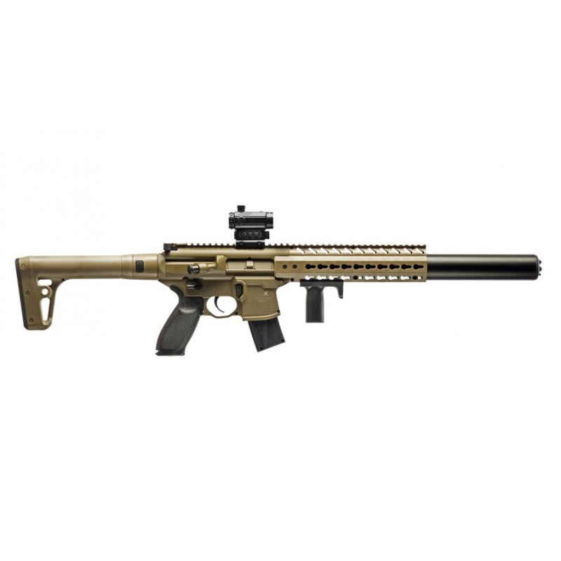 Carabina Co2 Sig Sauer MCX FDE 4,5mm with Red Dot