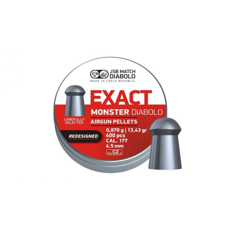 Exact Monster Redesigned JSB Pellets 4.52mm 400pcs