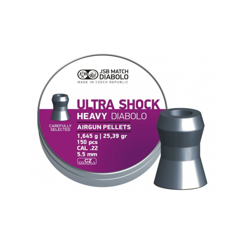 Granulés JSB Ultra Shock Heavy 5.52mm 150pcs