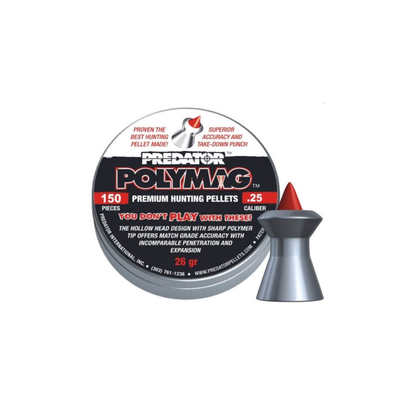 Predator Polymag 6.35mm JSB pellets