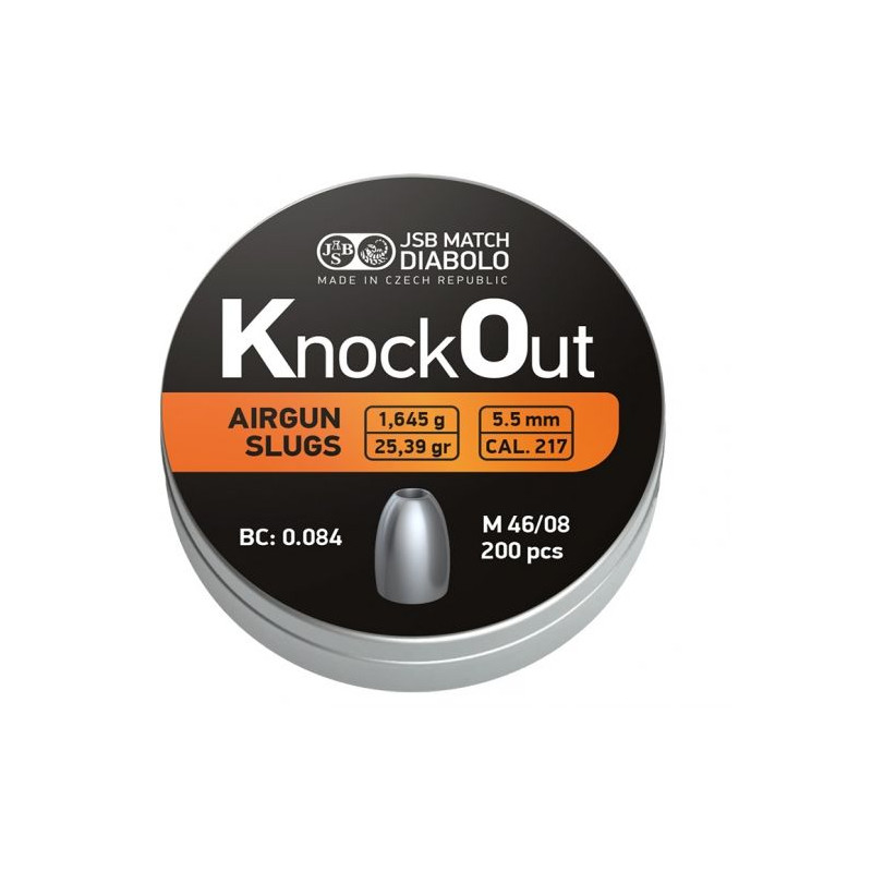 Pellets JSB KnockOut Slug .217 5.5mm