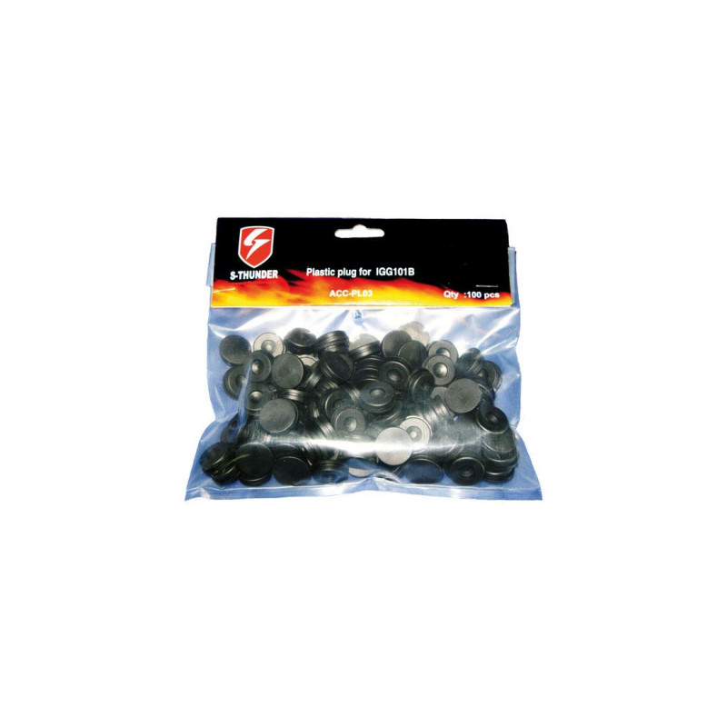 S-THUNDER PLASTIC CAP FOR POWDER LANDMINES 100PCS BLUE