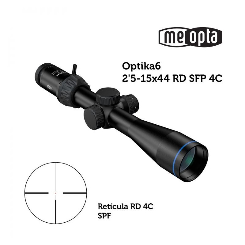 MeoPro Optika6 2.5- 15X44 SFP MEOPTA Sucher - RD 4C