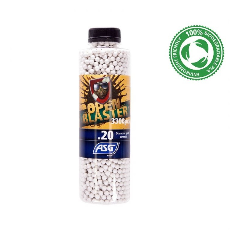 ASG Open Blaster, 0.20 BIO Airsoft BB 3300 Bälle - 6mm