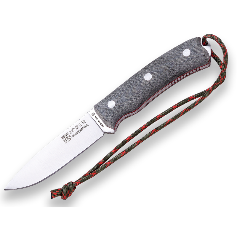 Coltello Bushcraft e Survival Joker Bushcrafter in Tela Micarta con Ferrocerio