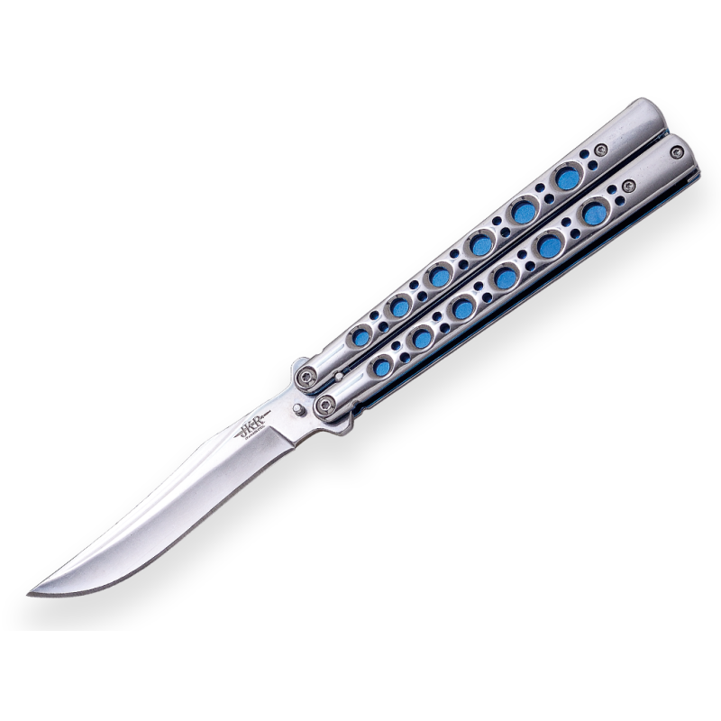 Coltello a ventaglio JKR con manico in alluminio e lama in acciaio inossidabile da 10,5 cm