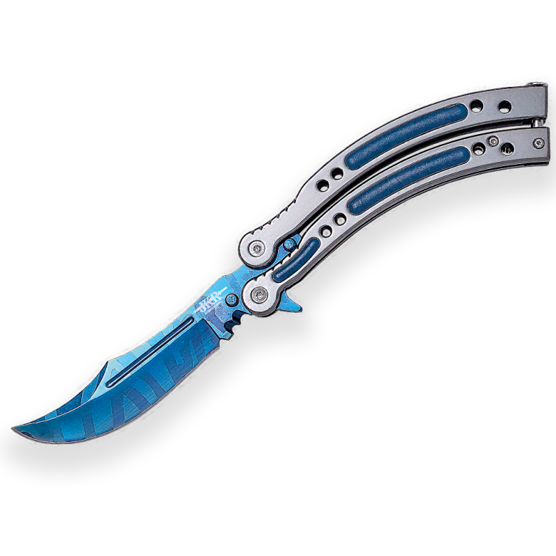 Coltello a ventaglio JKR Counter Strike Go impugnatura in alluminio e lama in acciaio inossidabile da 10 cm