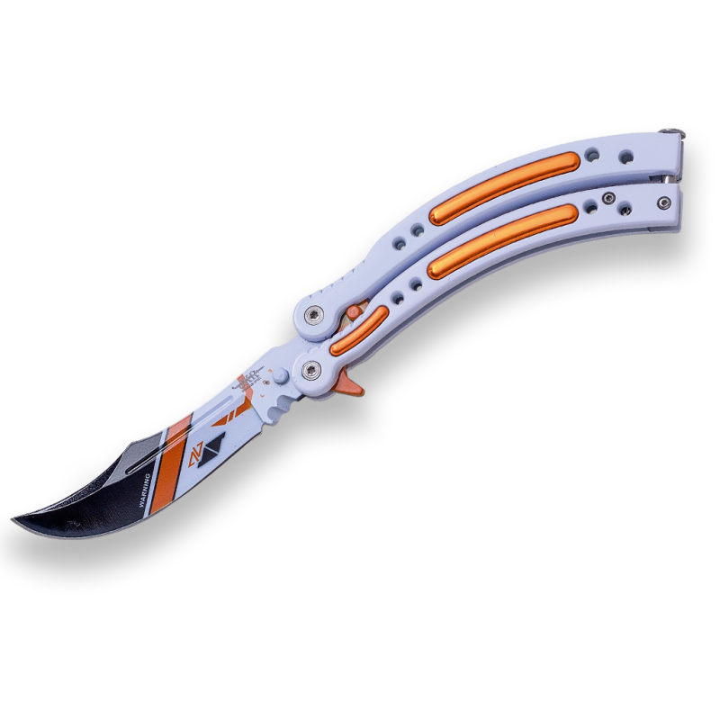 Coltello a ventaglio JKR Counter Strike Go impugnatura in alluminio e lama in acciaio inossidabile da 10 cm