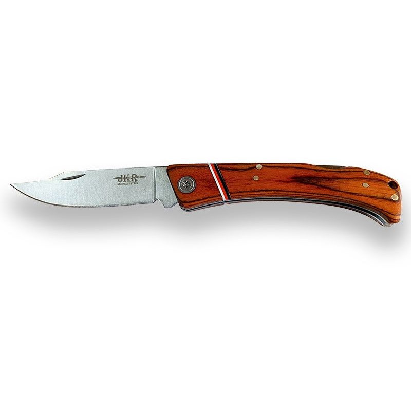 Liner Lock Jkr Folding Knife, 7,5 Cm Blade Length, Pakkawood Handle