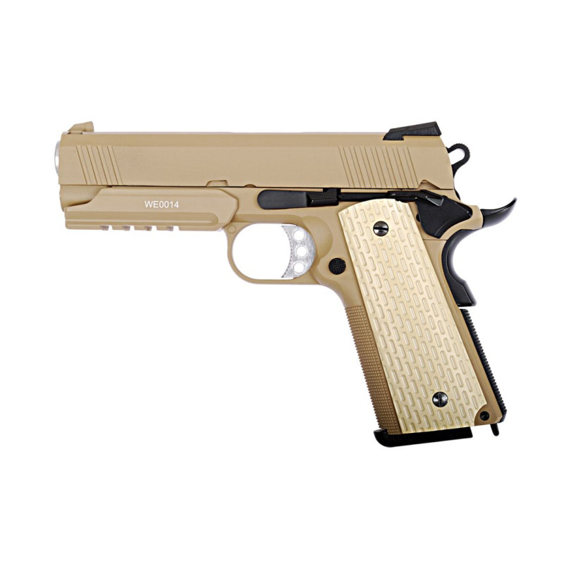 WE-E011-T DESERT WARRIOR 43 TAN GBB AIRSOFT PISTOL