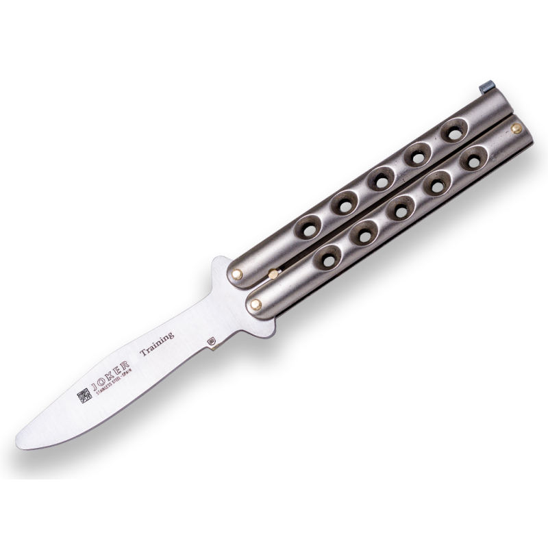Training Butterfly Knife Joker, Zamak Handle, Stainless Steel Blade 420 And 9,5 Cm Blade Length