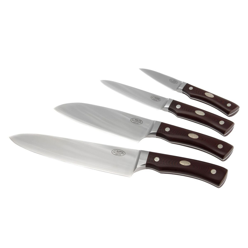 Serie Cmt Con Los 4 Cuchillos De Chef Con Estuche Madera