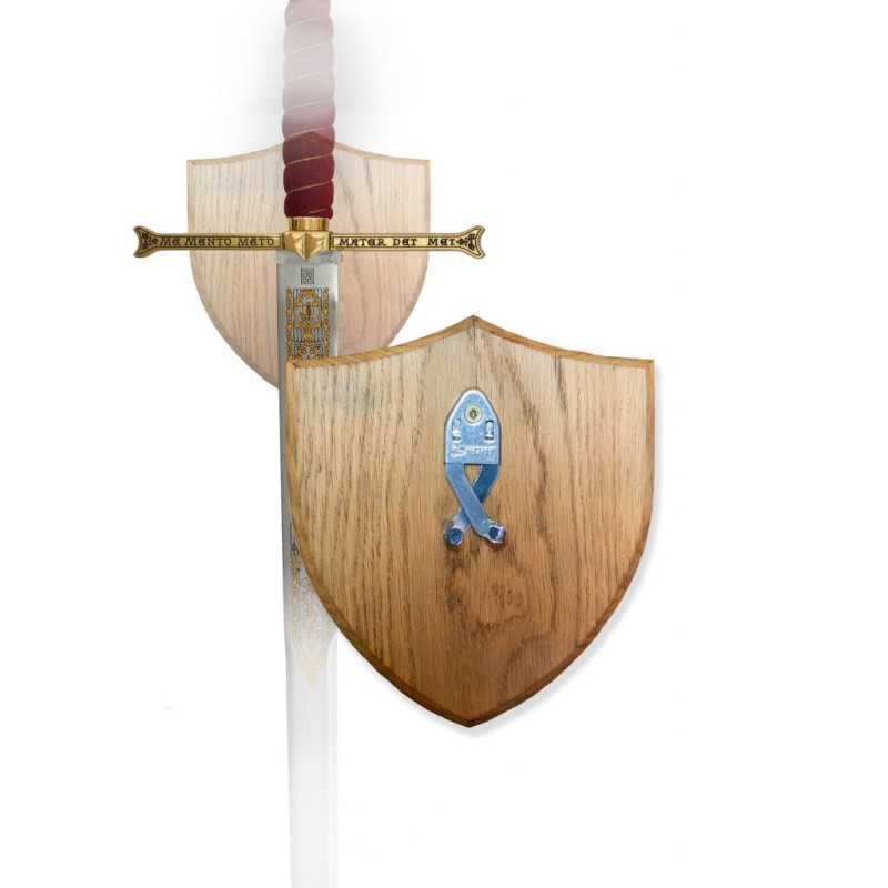 Espositore per spade da parete in legno