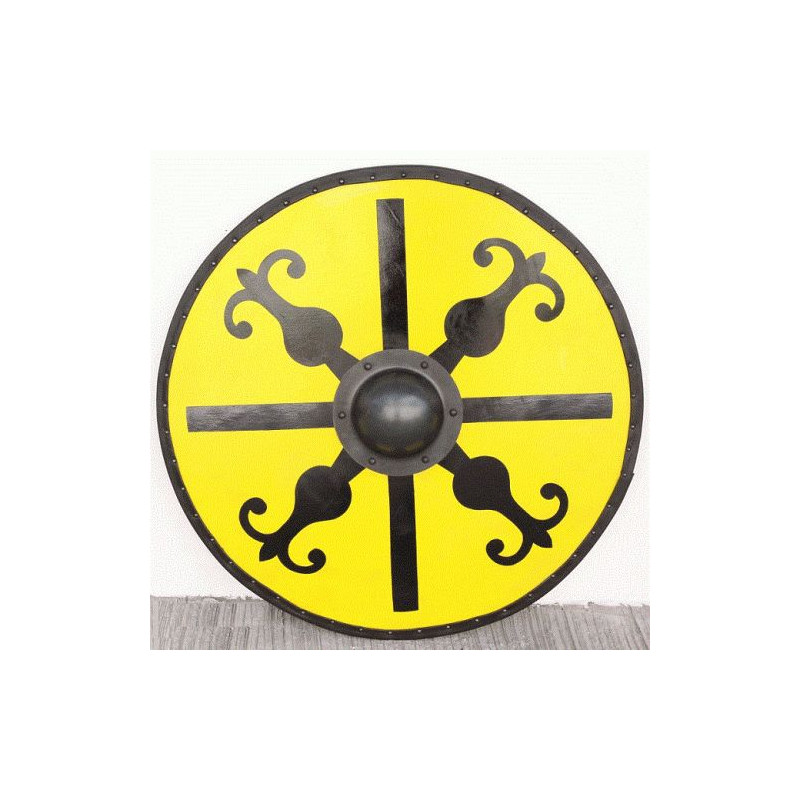 B81600 Stemma medievale in legno