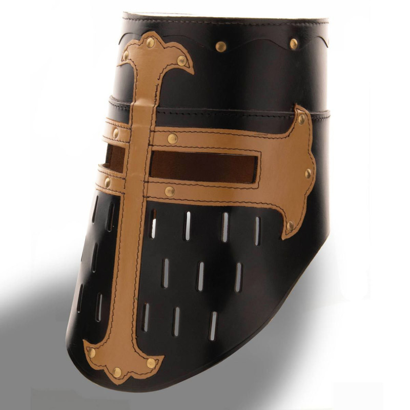 Großer Helm der Kreuzzüge - Leder - Ref. 200488