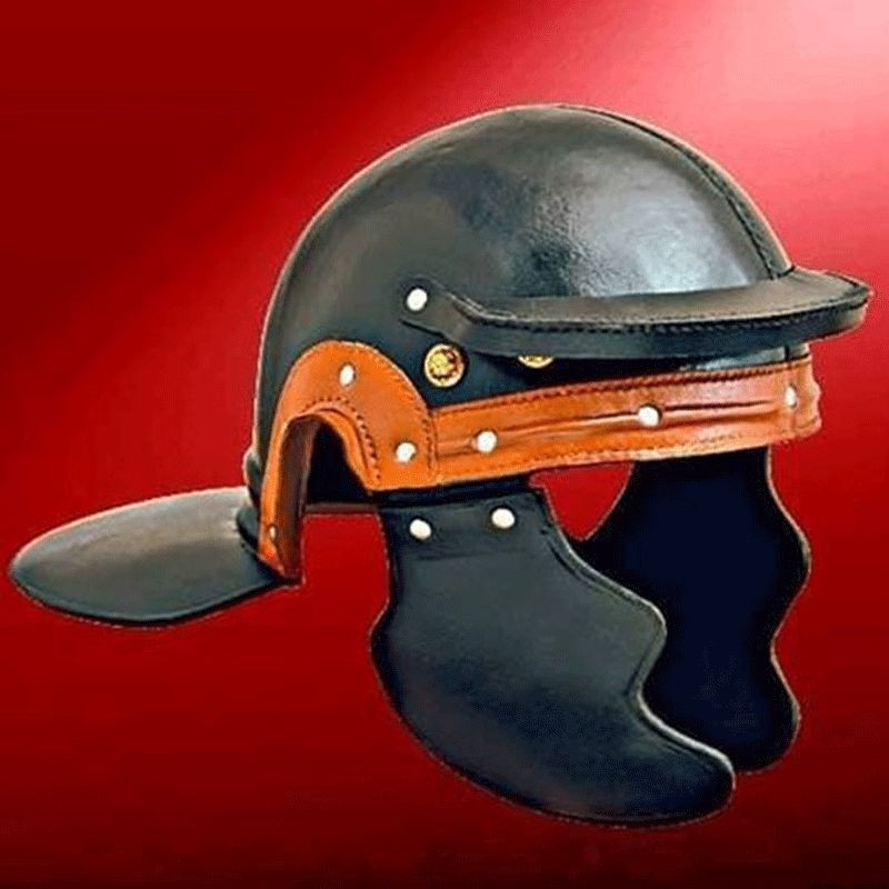 Roman Troop Helmet - Leather - Ref 200548