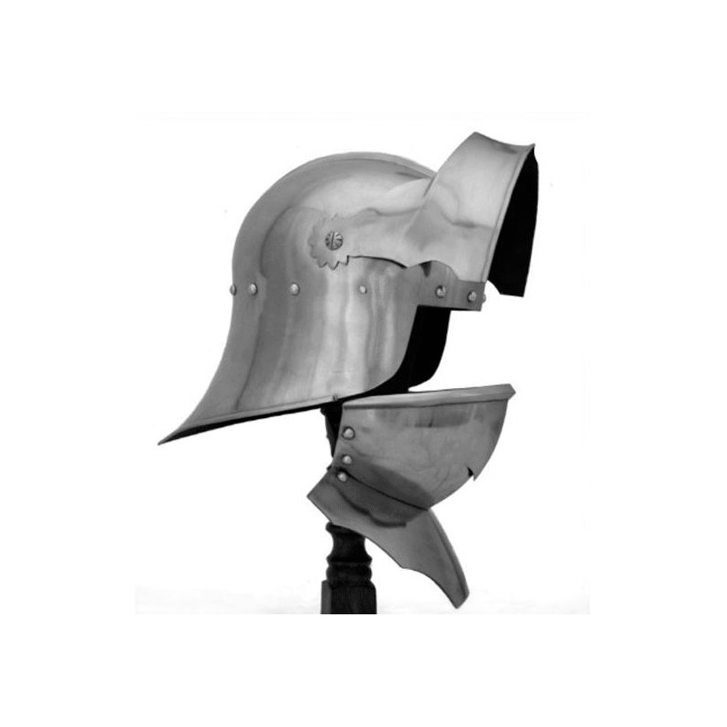 German Gothic Sallet Helmet with Barbote - Ref 300148