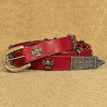 Cinturón Medieval - Cuero Rojo - Ref. 200878
