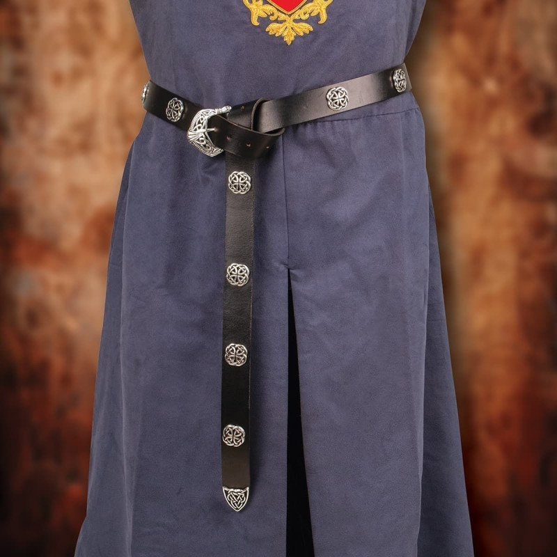 Medieval Gentleman Long Belt - Leather - Ref 201646
