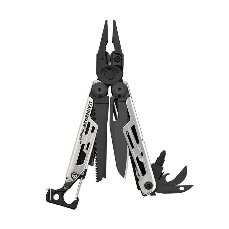Outil multifonction Leatherman Signal Noir et Argent