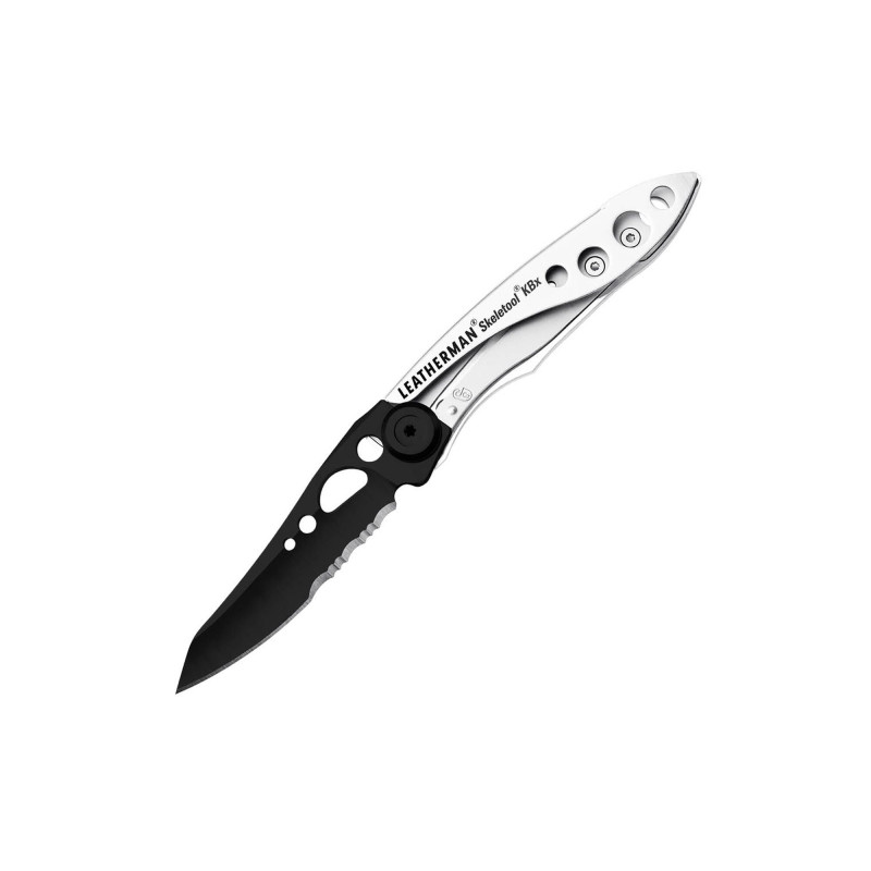 Skeletool KBX Leatherman Coltello da tasca nero e argento